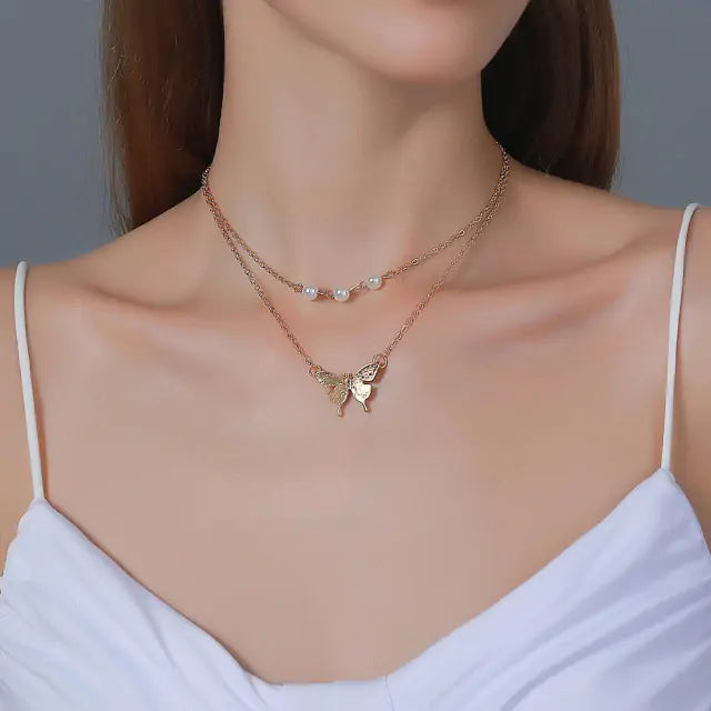 #00006 - Pendant Butterfly Necklace