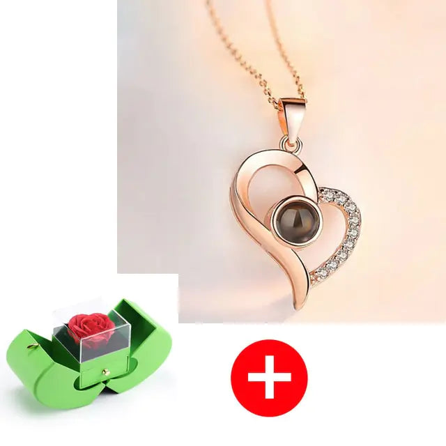 #00007 - Eternal Flower Apple Jewelry & Box