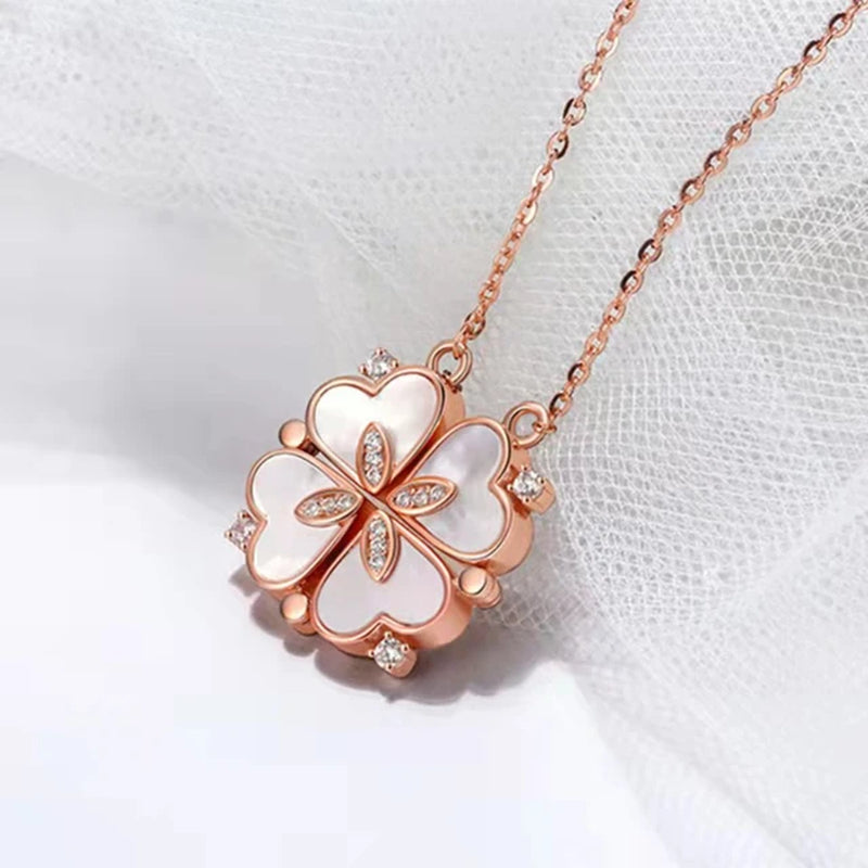 #00017 - Magnetic Love Clover Necklace