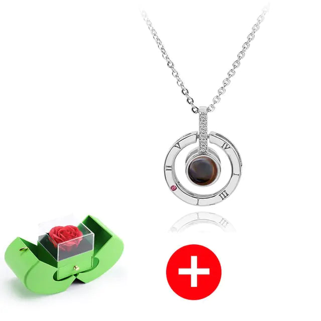 #00007 - Eternal Flower Apple Jewelry & Box
