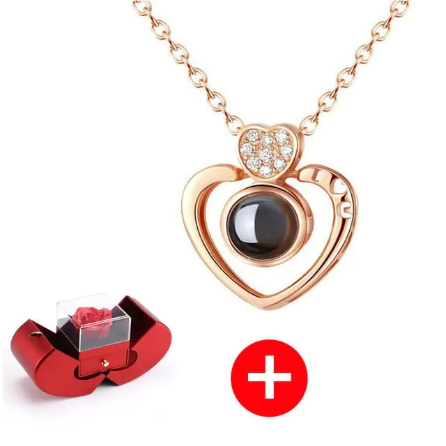 #00007 - Eternal Flower Apple Jewelry & Box