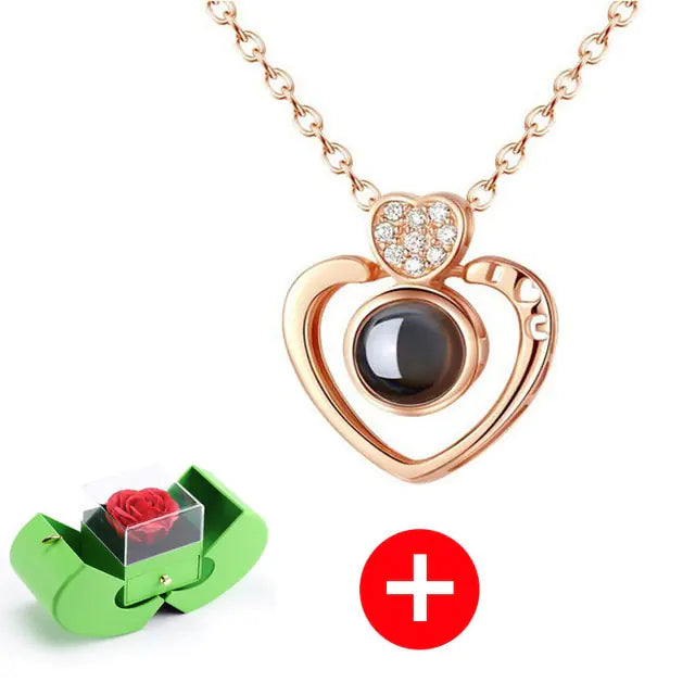 #00007 - Eternal Flower Apple Jewelry & Box