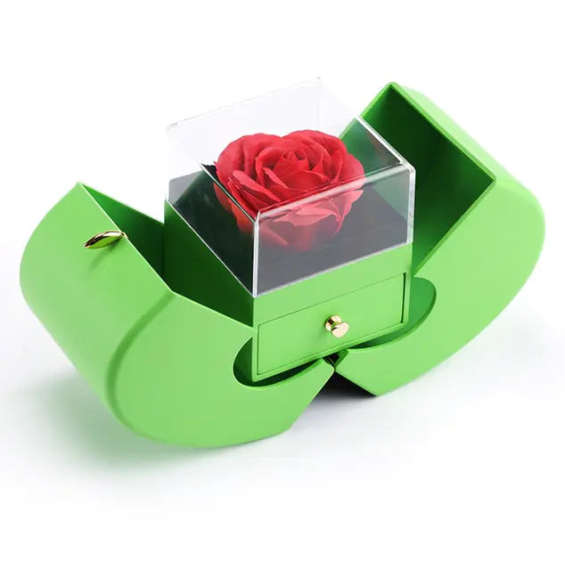 #00007 - Eternal Flower Apple Jewelry & Box