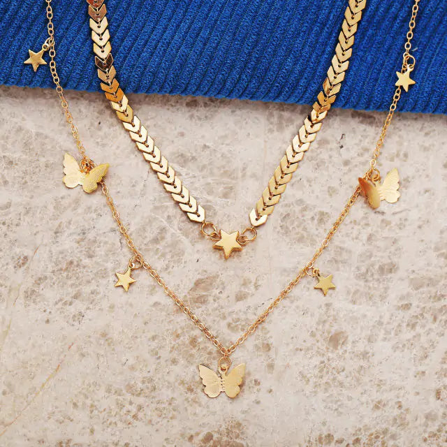 #00006 - Pendant Butterfly Necklace