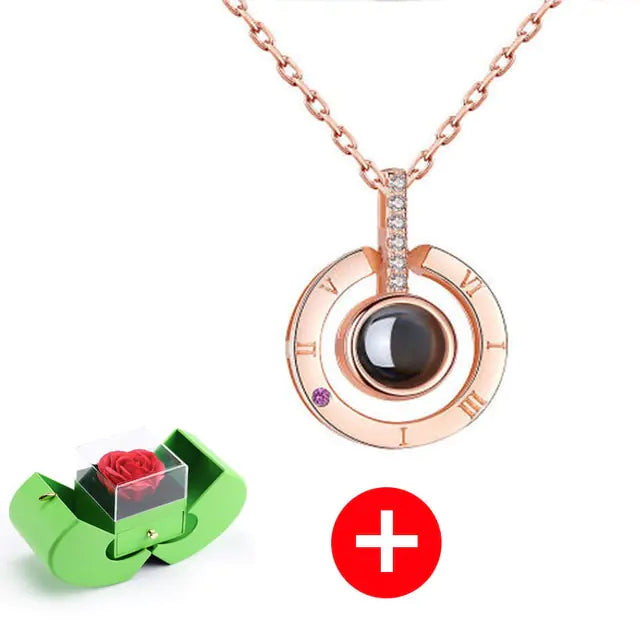 #00007 - Eternal Flower Apple Jewelry & Box