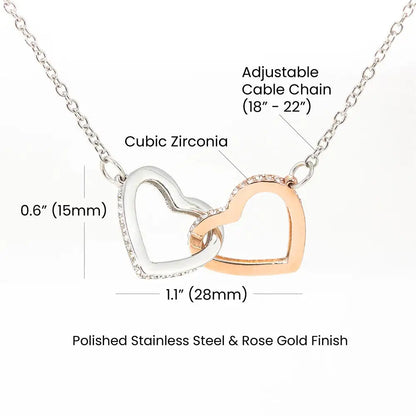 #00010 - Interlocking Hearts Necklace