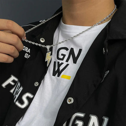 #00018 - Lightning Pendant Necklace