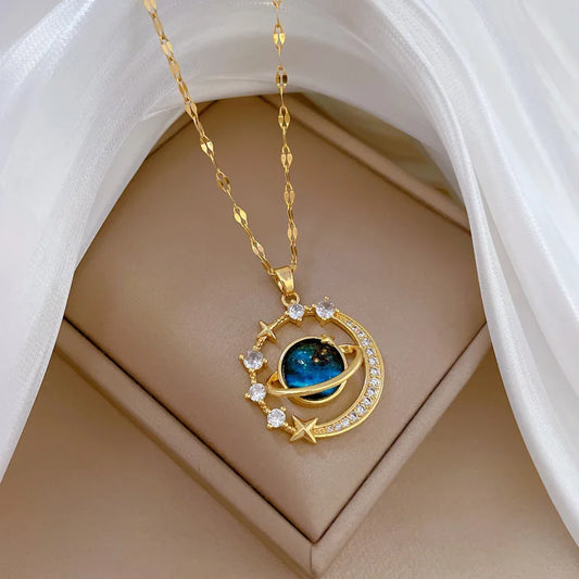 #00031 - Galaxy Charm Necklace