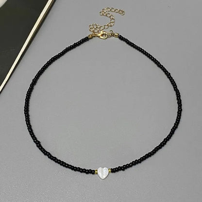 #00005 - Shell Love Heart Choker Necklace