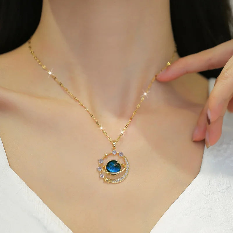 #00031 - Galaxy Charm Necklace