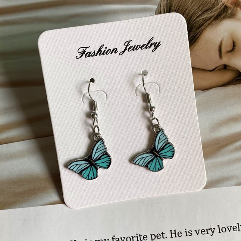 #00026 - Korean Style Butterfly Pendant Necklace & earing