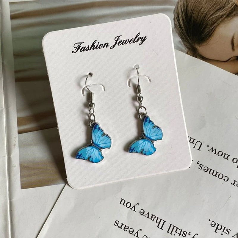 #00026 - Korean Style Butterfly Pendant Necklace & earing