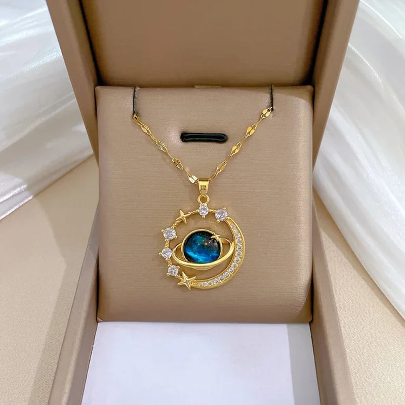 #00031 - Galaxy Charm Necklace