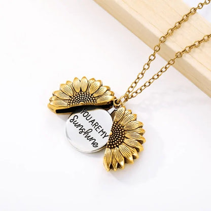 #00008 - Sunflower Pendant Necklace