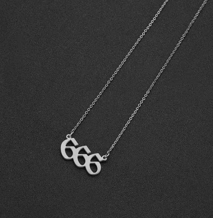 #00014 - Lucky Numbers Angel Necklace