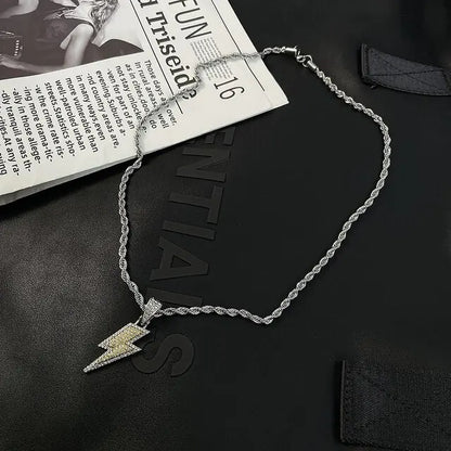 #00018 - Lightning Pendant Necklace