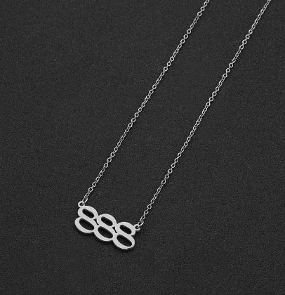 #00014 - Lucky Numbers Angel Necklace