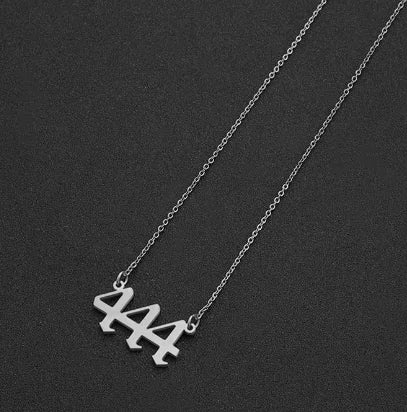 #00014 - Lucky Numbers Angel Necklace