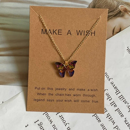 #00026 - Korean Style Butterfly Pendant Necklace & earing