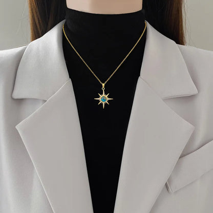 #00035 - Starry Planet Zircon Necklace Set