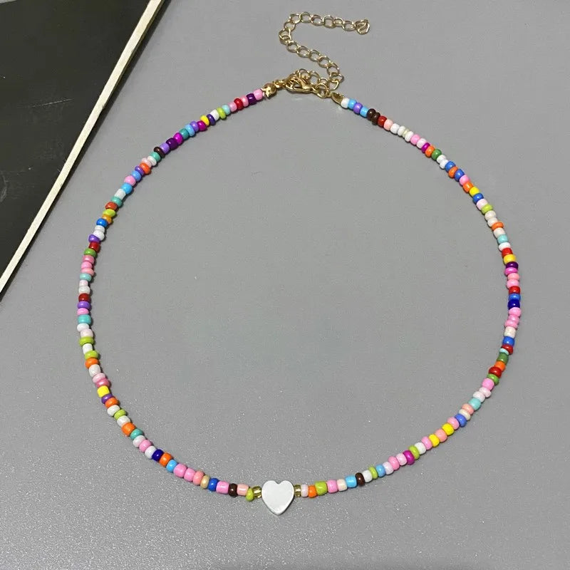 #00005 - Shell Love Heart Choker Necklace