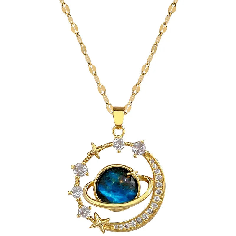 #00031 - Galaxy Charm Necklace
