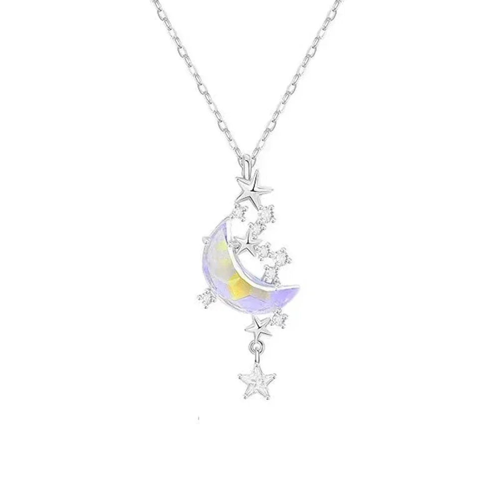 #00013 - Korean Moon Star Choker Necklace