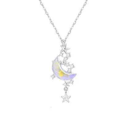 #00013 - Korean Moon Star Choker Necklace