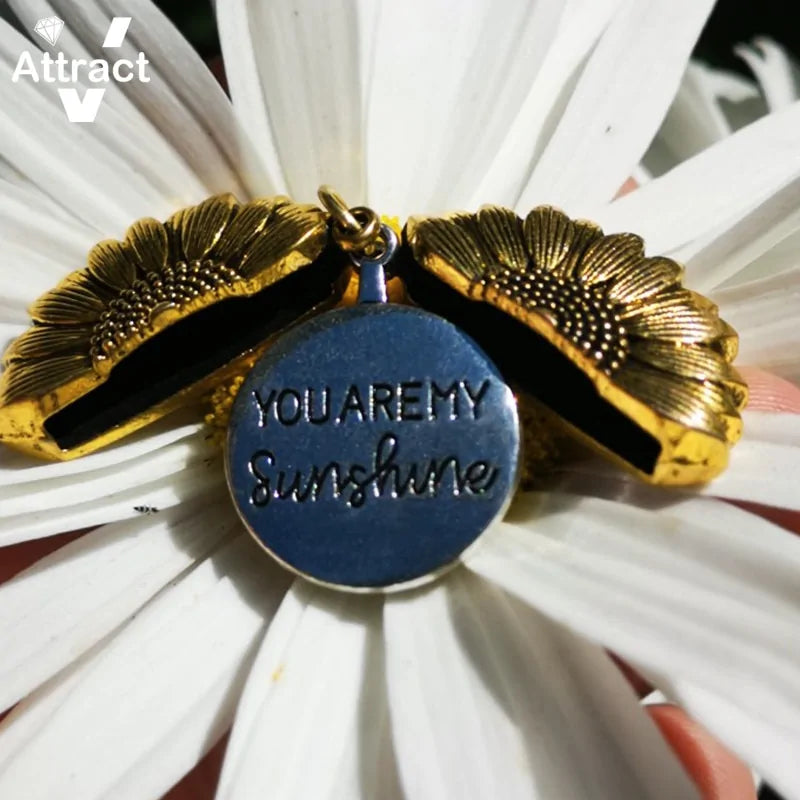 #00008 - Sunflower Pendant Necklace