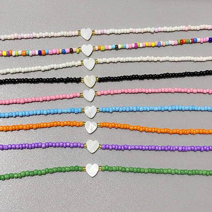 #00005 - Shell Love Heart Choker Necklace