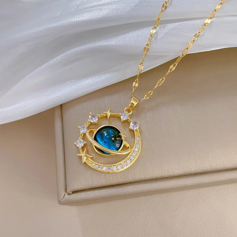 #00031 - Galaxy Charm Necklace