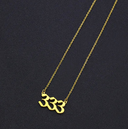 #00014 - Lucky Numbers Angel Necklace