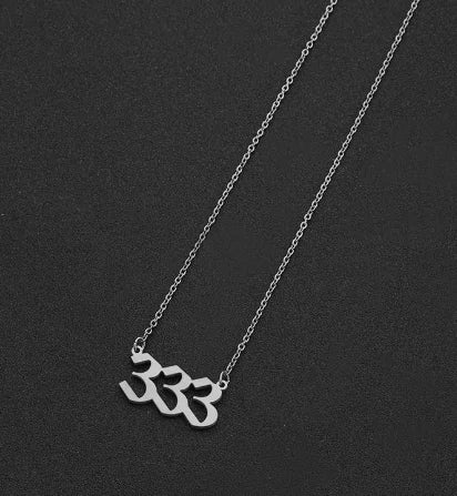 #00014 - Lucky Numbers Angel Necklace