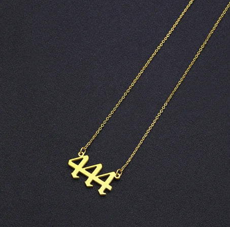 #00014 - Lucky Numbers Angel Necklace