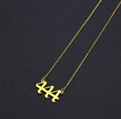#00014 - Lucky Numbers Angel Necklace